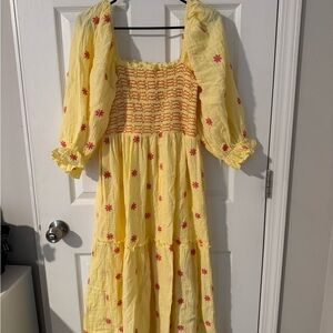 Yellow Floral Dress